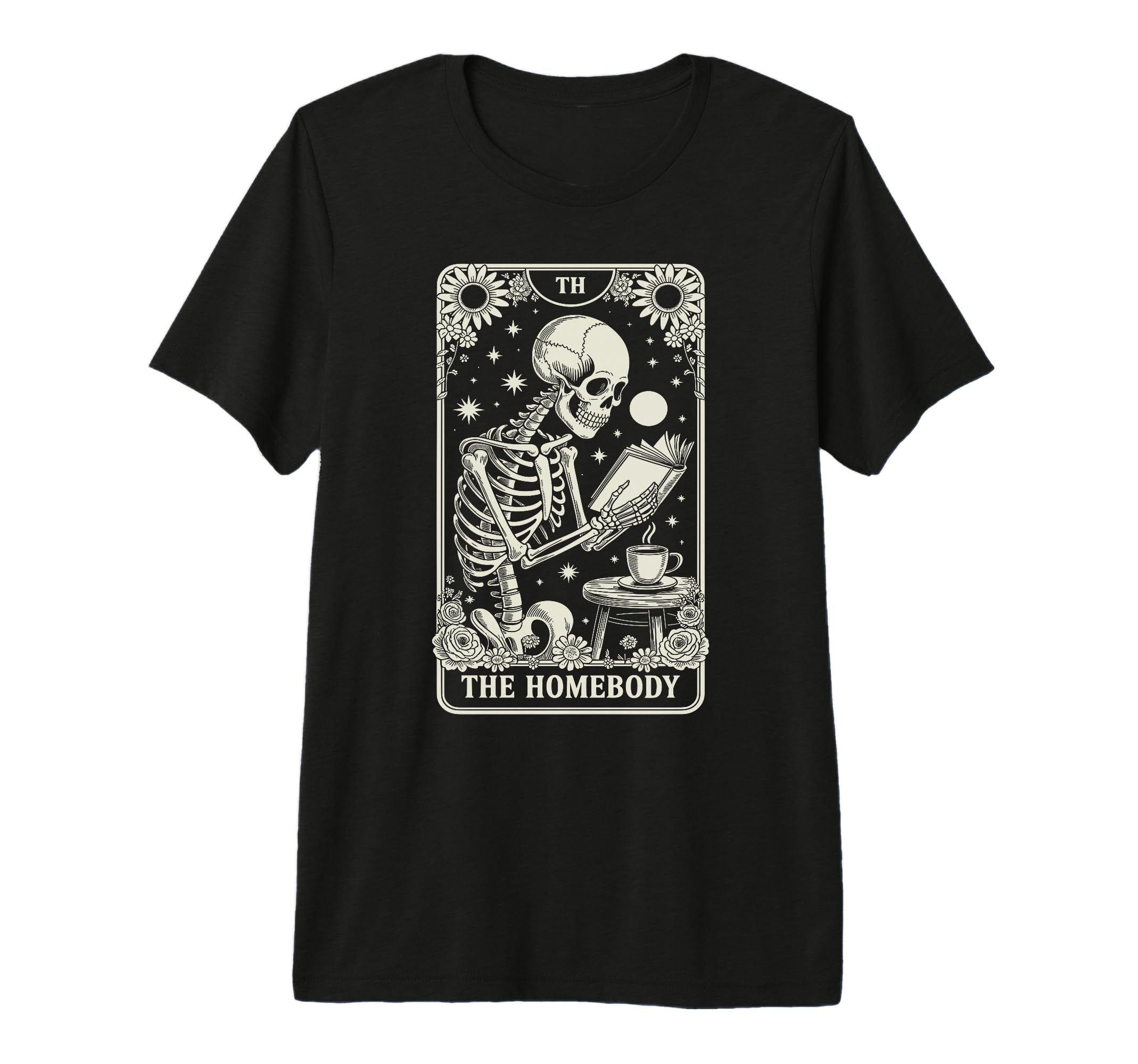 Homebody Tarot Indoorsy Antisocial T-Shirt - Unique Graphic Men Women - T-Shirt, Sweatshirt, Hoodie