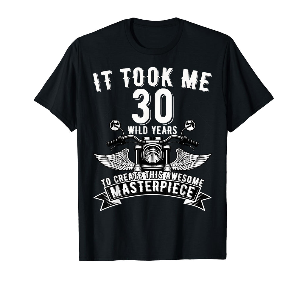 30 Year Old Rock Motorcycle 30Th T-Shirt - Custom Art Print for Adults - T-Shirt, Sweatshirt, Hoodie
