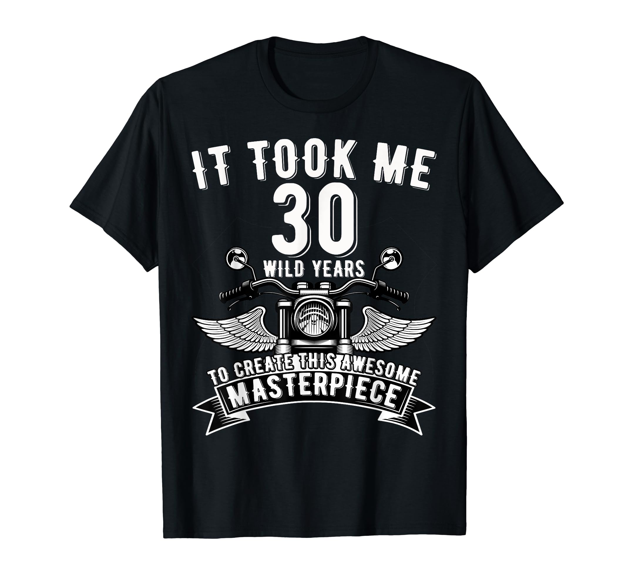 30 Year Old Rock Motorcycle 30Th T-Shirt - Custom Art Print for Adults - T-Shirt, Sweatshirt, Hoodie