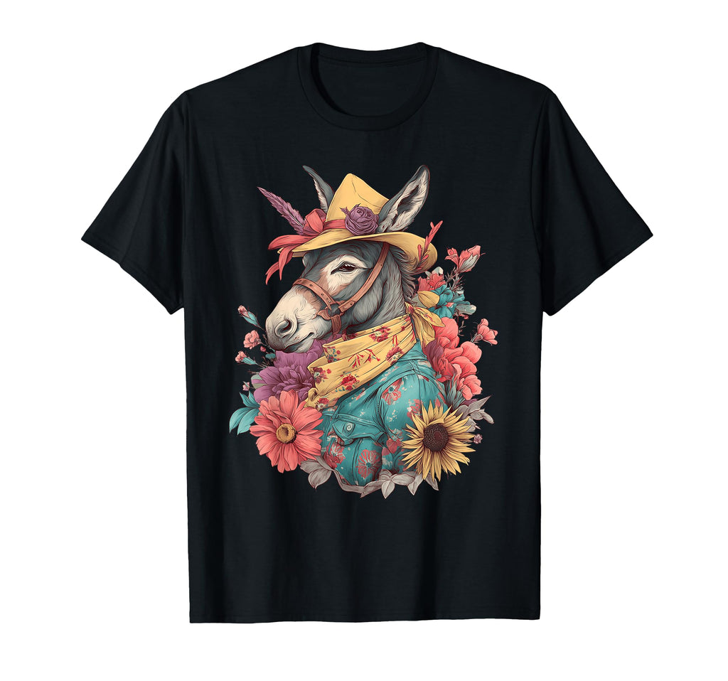 Donkey Cowboy Rodeo Cowgirl Western T-Shirt - Trendy Graphic Men Women - T-Shirt, Sweatshirt, Hoodie