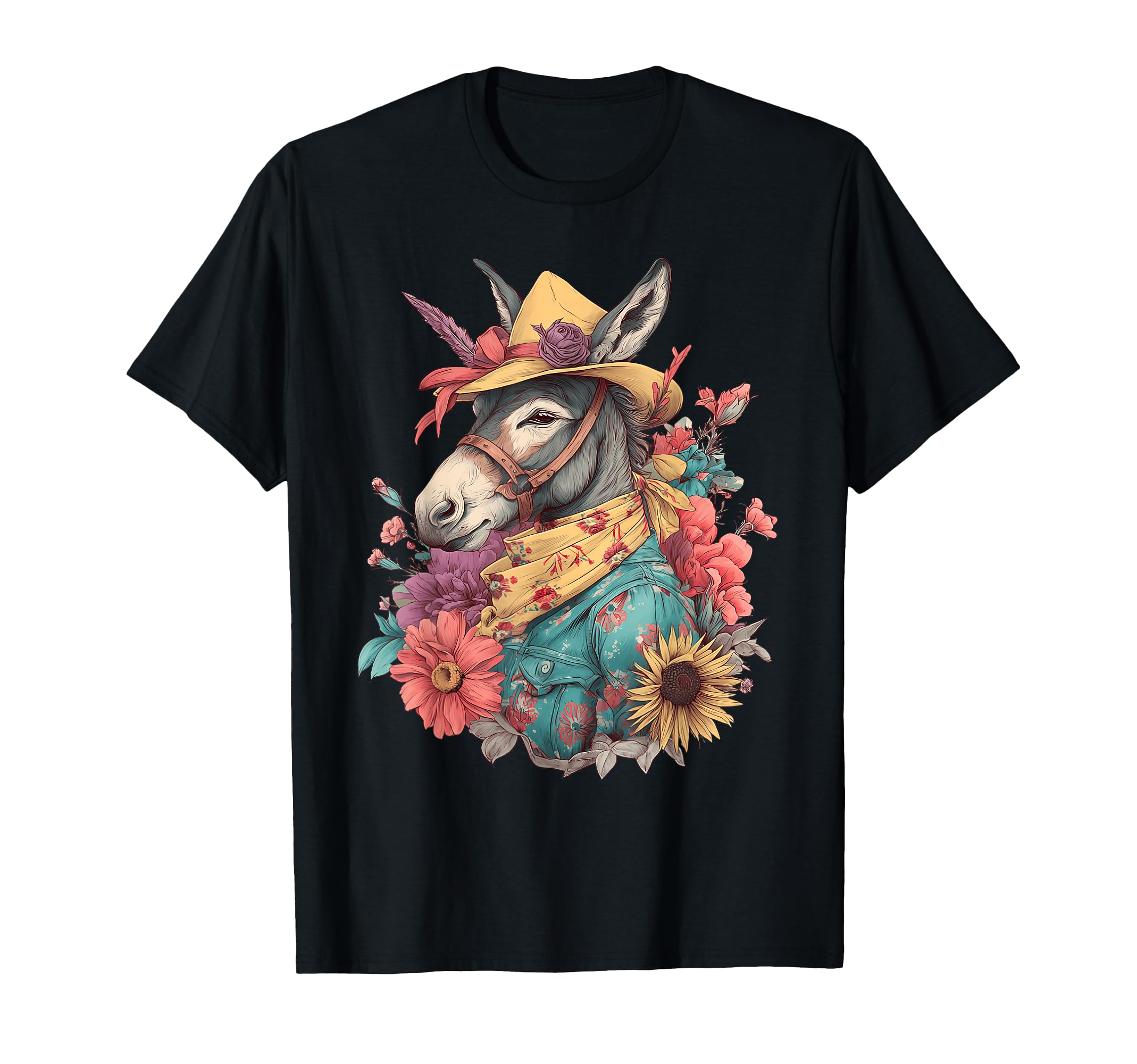 Donkey Cowboy Rodeo Cowgirl Western T-Shirt - Trendy Graphic Men Women - T-Shirt, Sweatshirt, Hoodie