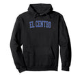 El Centro Ca Distressed Blue Varsity Hoodie - Aesthetic Graphic Unisex - T-Shirt, Sweatshirt, Hoodie