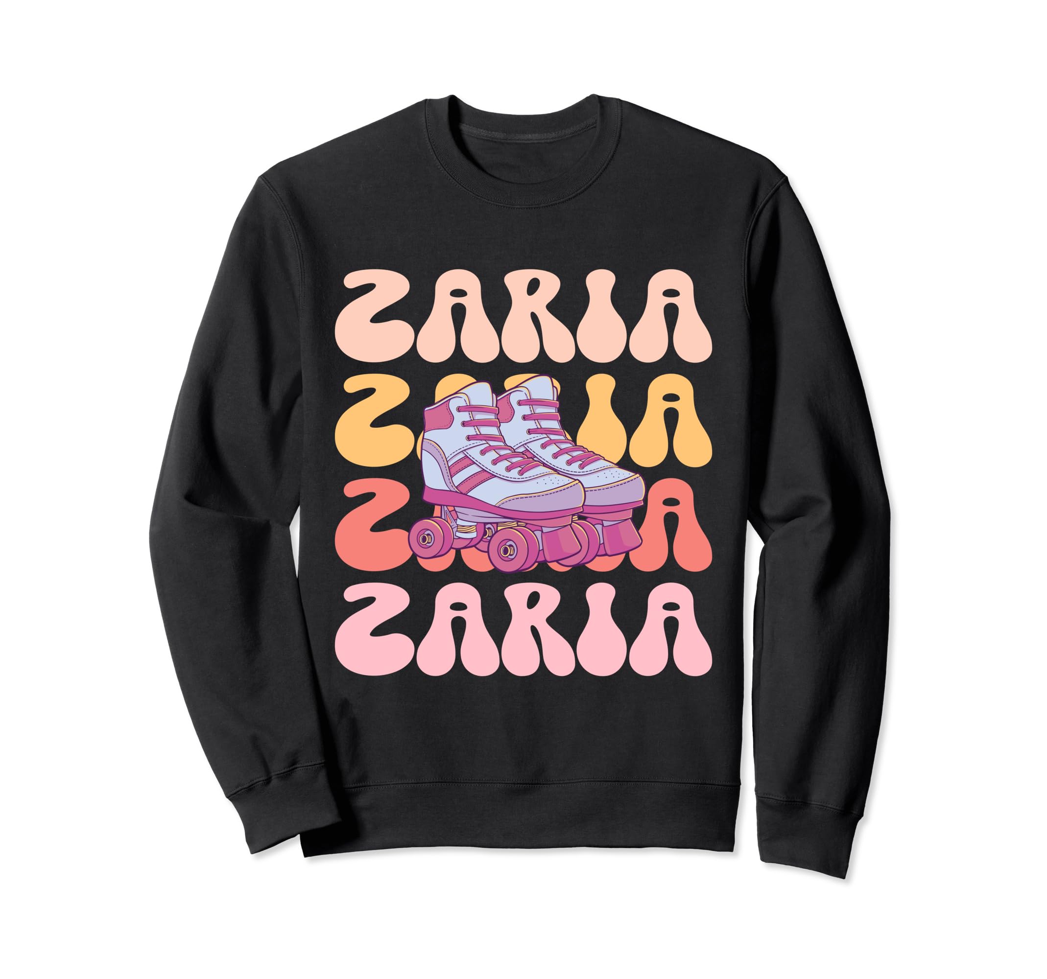 Zaria Name Roller Skating Hobby Sweatshirt - Trendy Graphic for Adults - T-Shirt, Sweatshirt, Hoodie