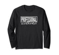 Professional Overthinker Funny Sarcasm T-Shirt - Trendy Graphic Unisex - T-Shirt, Sweatshirt, Hoodie