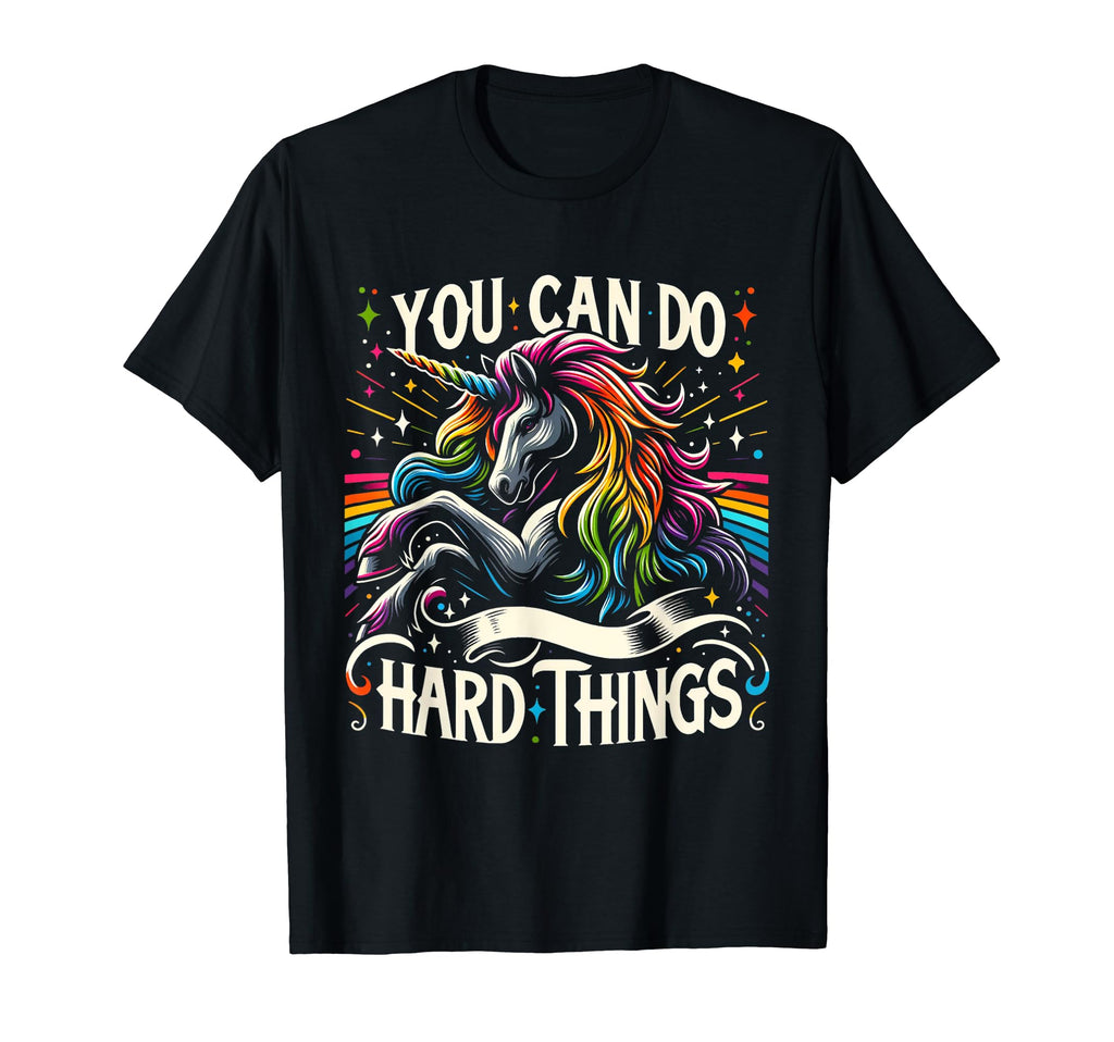Magic Rainbow Unicorn You Can Do T-Shirt - Custom Art Print for Adults - T-Shirt, Sweatshirt, Hoodie