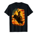 Rodeo Bull Rider Patriotic Cowboy Usa T-Shirt - Graphic Print for Adults - T-Shirt, Sweatshirt, Hoodie