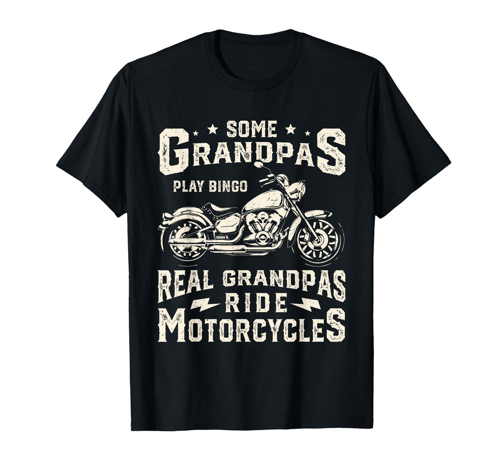 Real Grandpas Ride Motorcycle T-Shirt - Aesthetic Graphic Men Women - T-Shirt, Sweatshirt, Hoodie