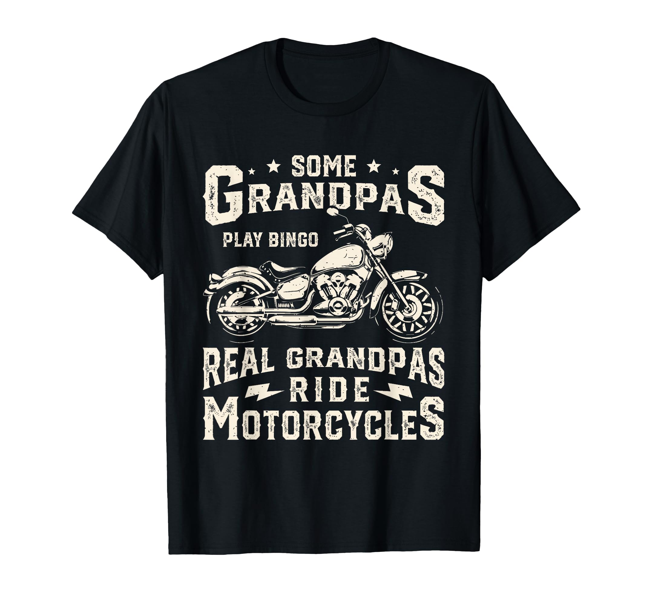 Real Grandpas Ride Motorcycle T-Shirt - Aesthetic Graphic Men Women - T-Shirt, Sweatshirt, Hoodie