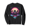 Synthwave Cat Samurai Mediation Sweatshirt - Novelty Apparel Men Women - T-Shirt, Sweatshirt, Hoodie