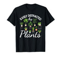Easily Distracted Plants Succulent T-Shirt - Minimalist Print Men Women - T-Shirt, Sweatshirt, Hoodie