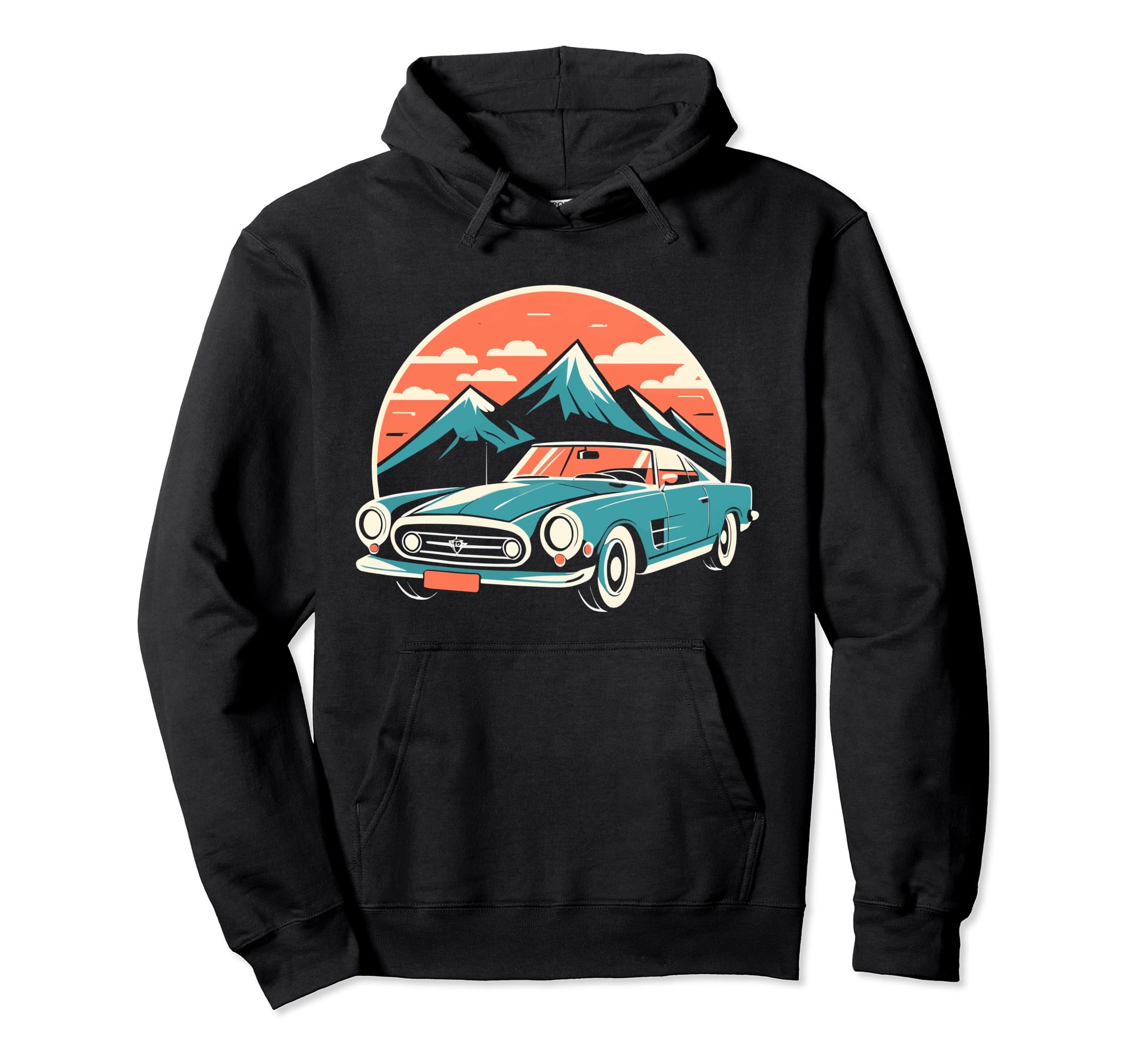 Car Show Car Old Timer Car Hoodie - Fun Novelty Design for Adults - T-Shirt, Sweatshirt, Hoodie