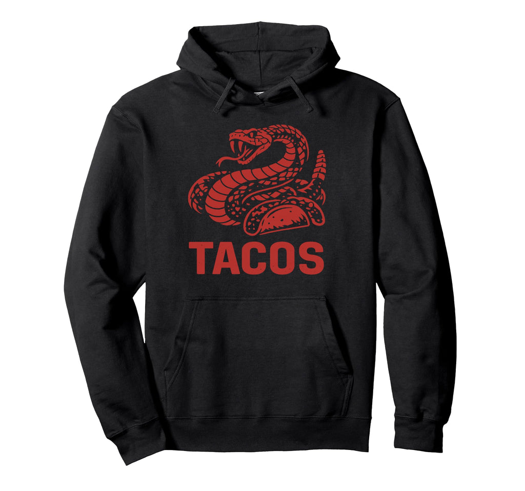 Southwest Tacos Looking Rattlesnake Mascot Hoodie - Unique Graphic Unisex - T-Shirt, Sweatshirt, Hoodie