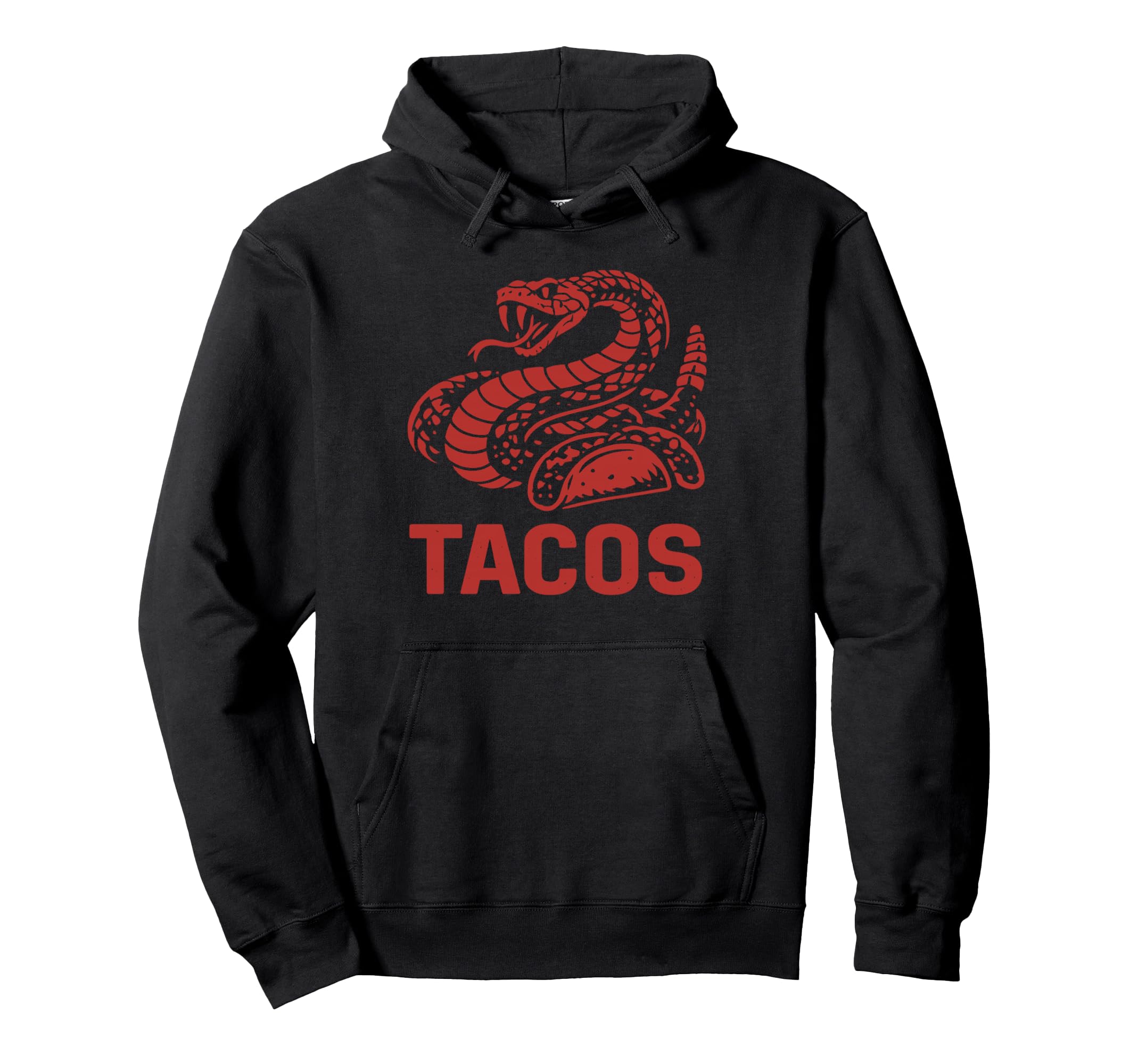 Southwest Tacos Looking Rattlesnake Mascot Hoodie - Unique Graphic Unisex - T-Shirt, Sweatshirt, Hoodie