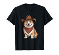 Funny Corgi Dog Western Cowboy T-Shirt - Fun Novelty Design for Adults - T-Shirt, Sweatshirt, Hoodie