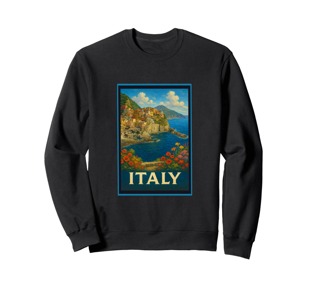 Italian Riviera Italy 50S Amalfi Art Sweatshirt - Streetwear Style Unisex - T-Shirt, Sweatshirt, Hoodie