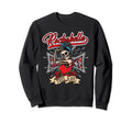 Rockabilly Power Tattoo Pin Up Sweatshirt - Minimalist Print for Adults - T-Shirt, Sweatshirt, Hoodie