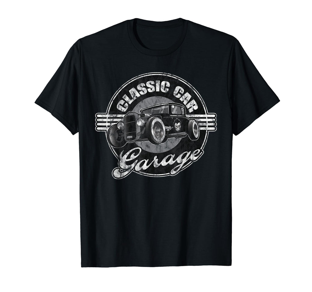 Car Hot Rod Rockabilly Garage T-Shirt - Minimalist Print for Adults - T-Shirt, Sweatshirt, Hoodie