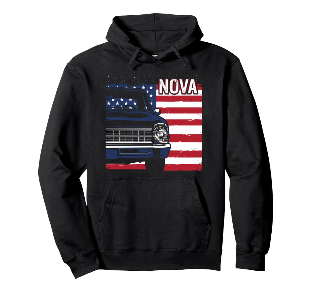 1966 1967 Nova Ss Patriotic Flag And Hoodie - Minimalist Print Men Women - T-Shirt, Sweatshirt, Hoodie