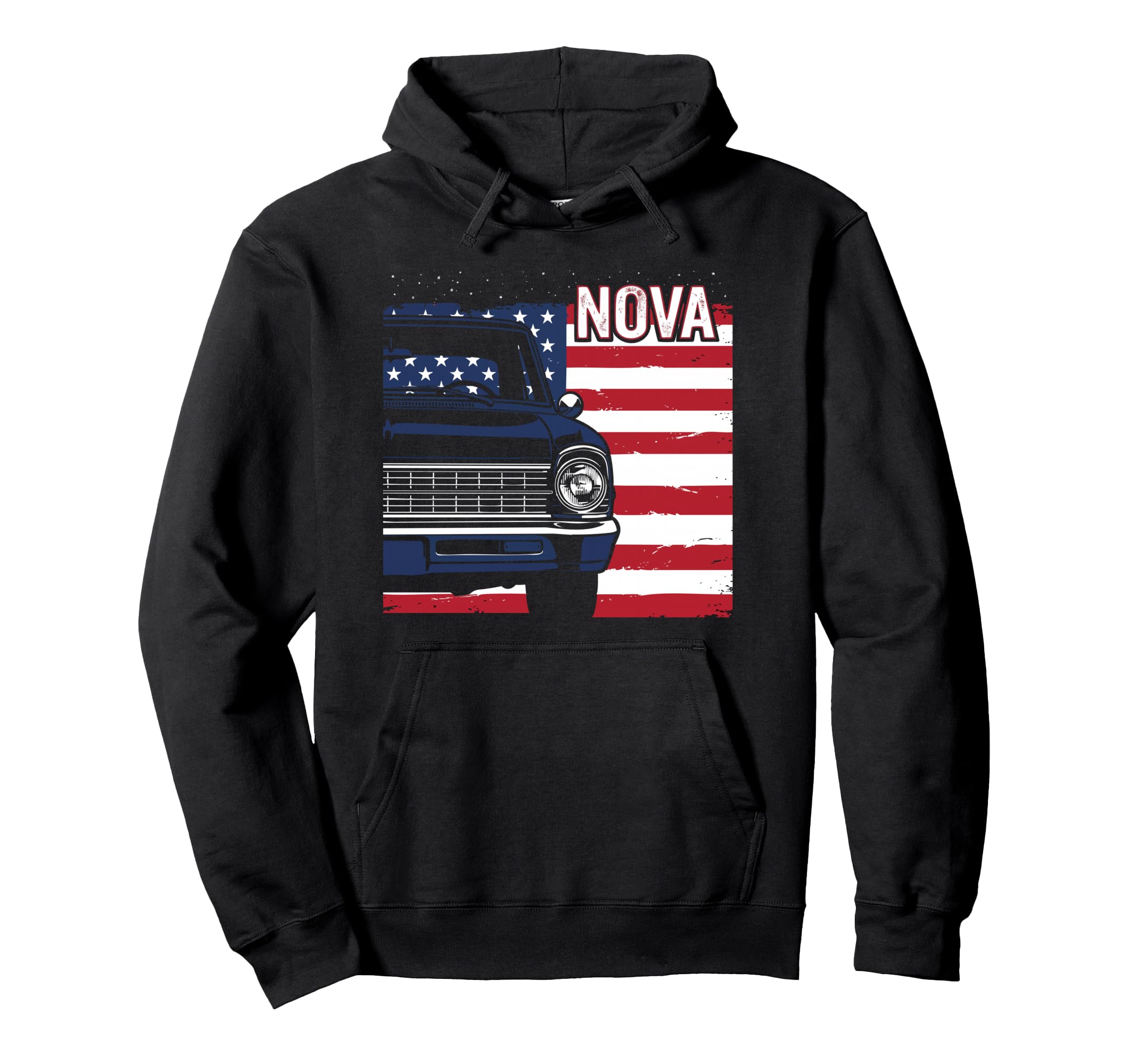 1966 1967 Nova Ss Patriotic Flag And Hoodie - Minimalist Print Men Women - T-Shirt, Sweatshirt, Hoodie