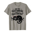 Funny Anxiety Overthinking Cat Introvert T-Shirt - Graphic Print Unisex - T-Shirt, Sweatshirt, Hoodie