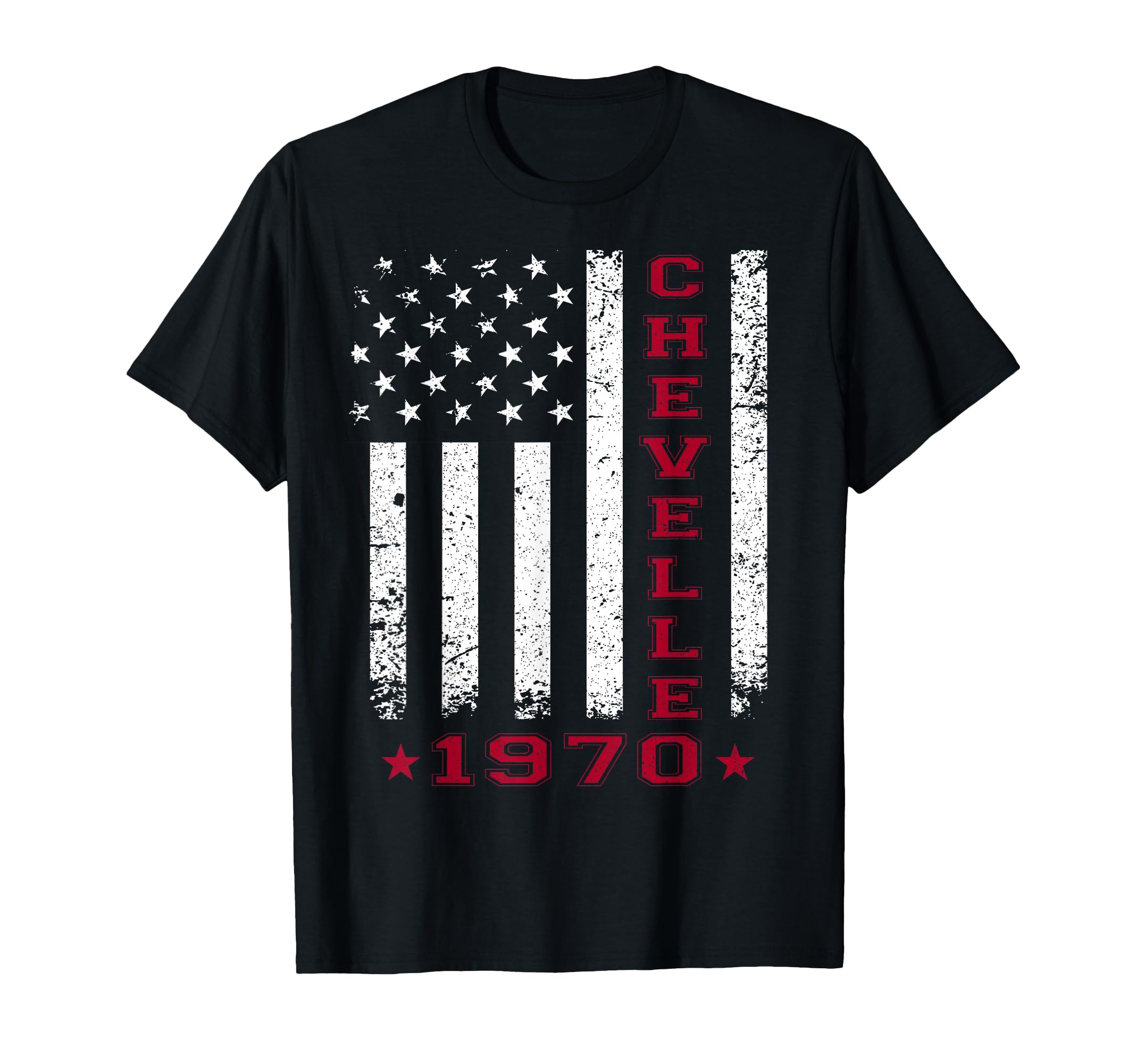 American Flag Jersey Chevelle 70 1970 T-Shirt - Trendy Graphic for Adults - T-Shirt, Sweatshirt, Hoodie