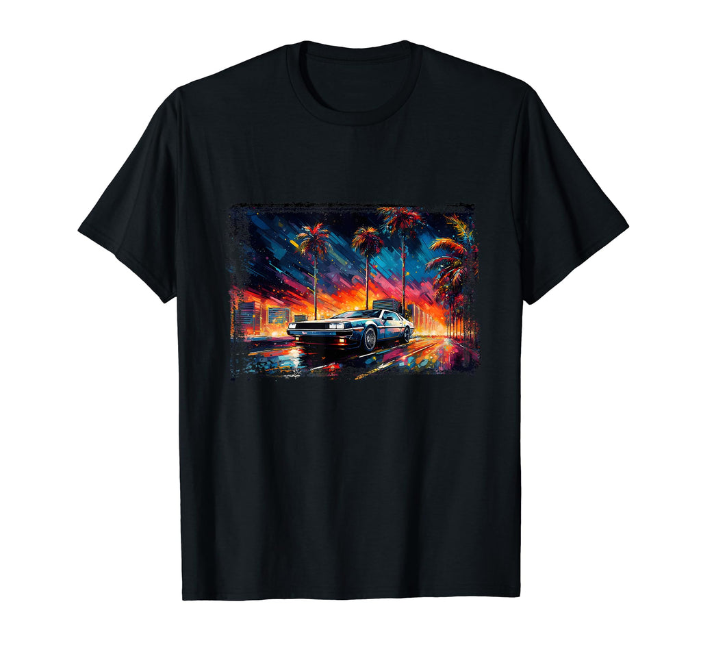 Retrowave Synthwave Aesthetic Sports T-Shirt - Streetwear Style for Adults - T-Shirt, Sweatshirt, Hoodie