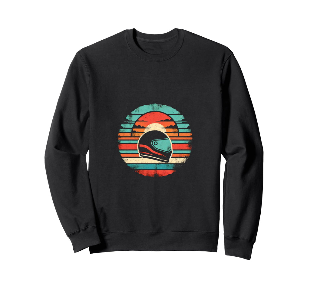 Motorcycle Helmet Hoodie - Novelty Apparel Men Women - T-Shirt, Sweatshirt, Hoodie