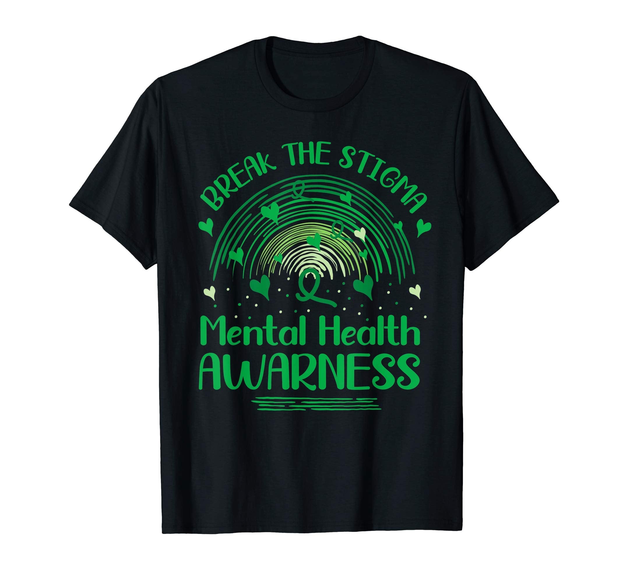 Mental Health Matters Break Stigma Mental T-Shirt - Unique Graphic Unisex - T-Shirt, Sweatshirt, Hoodie