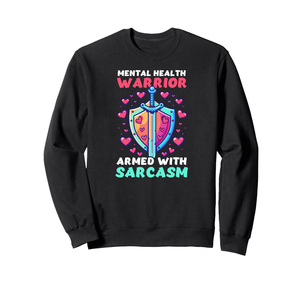 Depression Awareness Mental Health Sweatshirt - Custom Art Print Men Women - T-Shirt, Sweatshirt, Hoodie