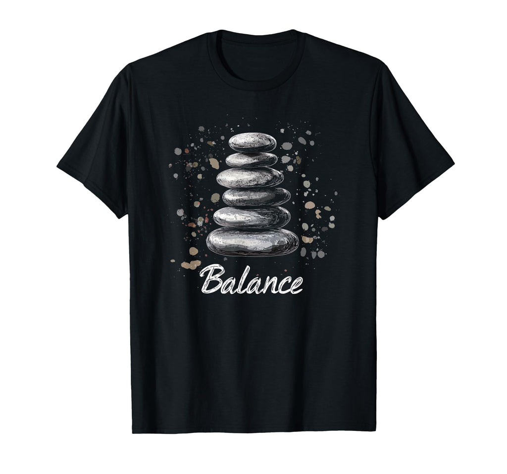 Zen Balancing Stones Art T-Shirt - Casual Everyday Wear for Adults - T-Shirt, Sweatshirt, Hoodie