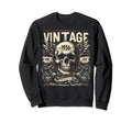 1956 Born 1956 Birthday Skull Biker Sweatshirt - Graphic Print for Adults - T-Shirt, Sweatshirt, Hoodie