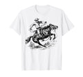 Cowboy Rodeo Horse Riding Usa Cowboy T-Shirt - Minimalist Print for Adults - T-Shirt, Sweatshirt, Hoodie