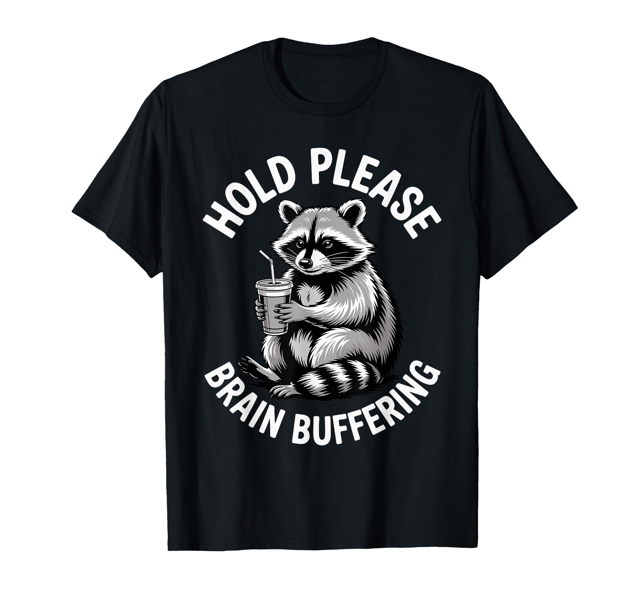 Overthinker Hold Please Brain Buffering T-Shirt - Graphic Print for Adults - T-Shirt, Sweatshirt, Hoodie