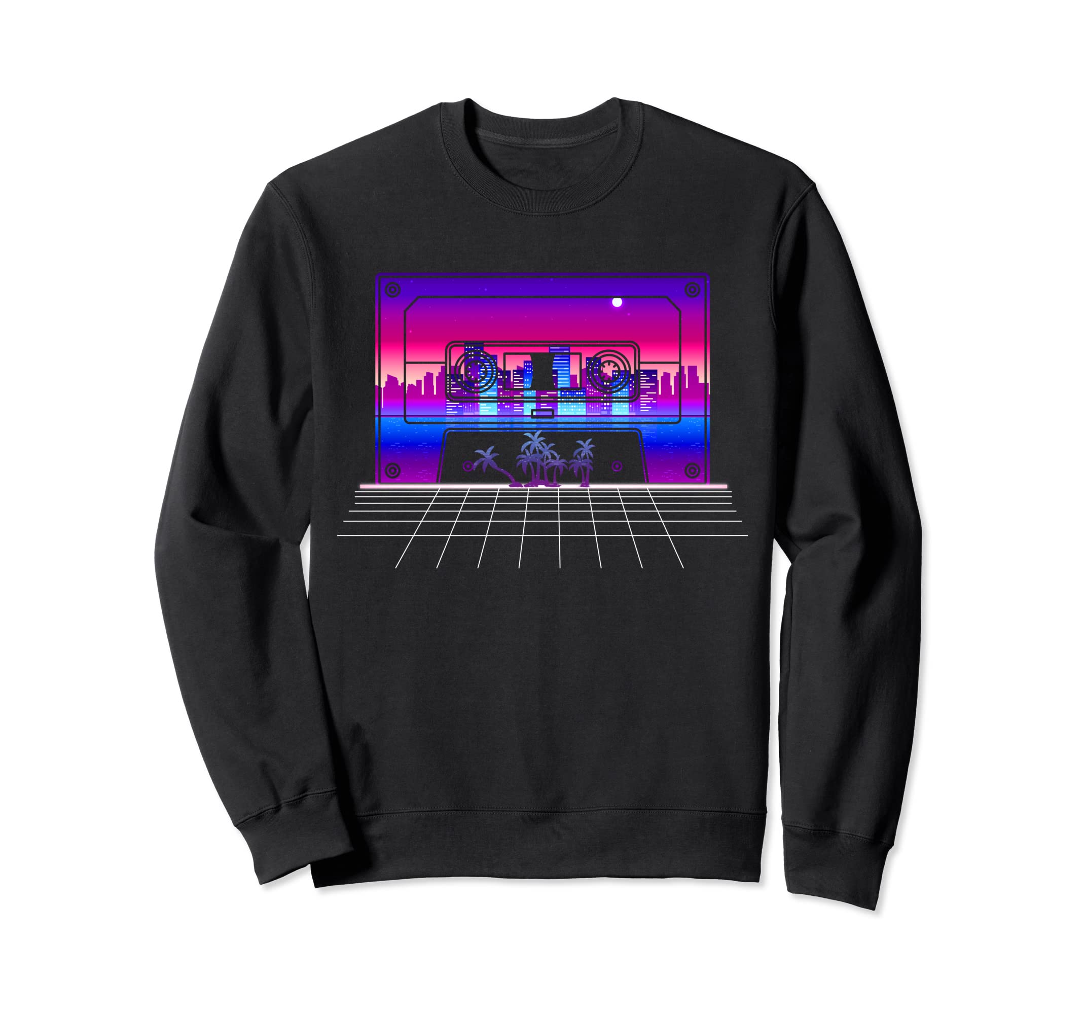 Vaporwave Art Cassette 80S Synthwave Sweatshirt - Trendy Graphic Unisex - T-Shirt, Sweatshirt, Hoodie