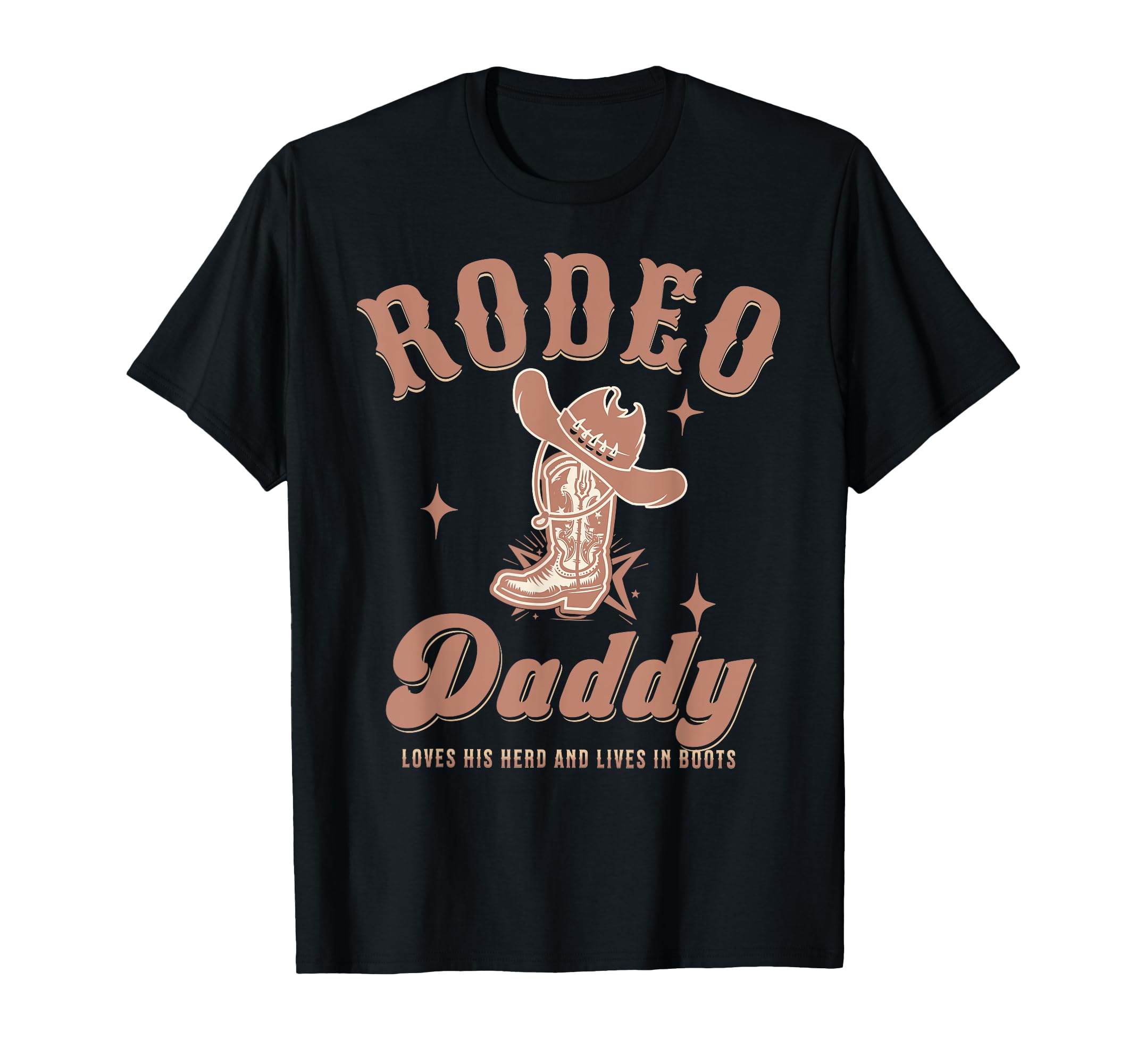 Rodeo Daddy Western Country Brown T-Shirt - Unique Graphic Men Women - T-Shirt, Sweatshirt, Hoodie