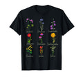 Botanical Chart Wildflower Floral Tees T-Shirt - Custom Art Print Men Women - T-Shirt, Sweatshirt, Hoodie