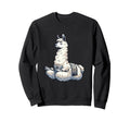 Meditation Llama Yoga Pose Sweatshirt - Streetwear Style for Adults - T-Shirt, Sweatshirt, Hoodie