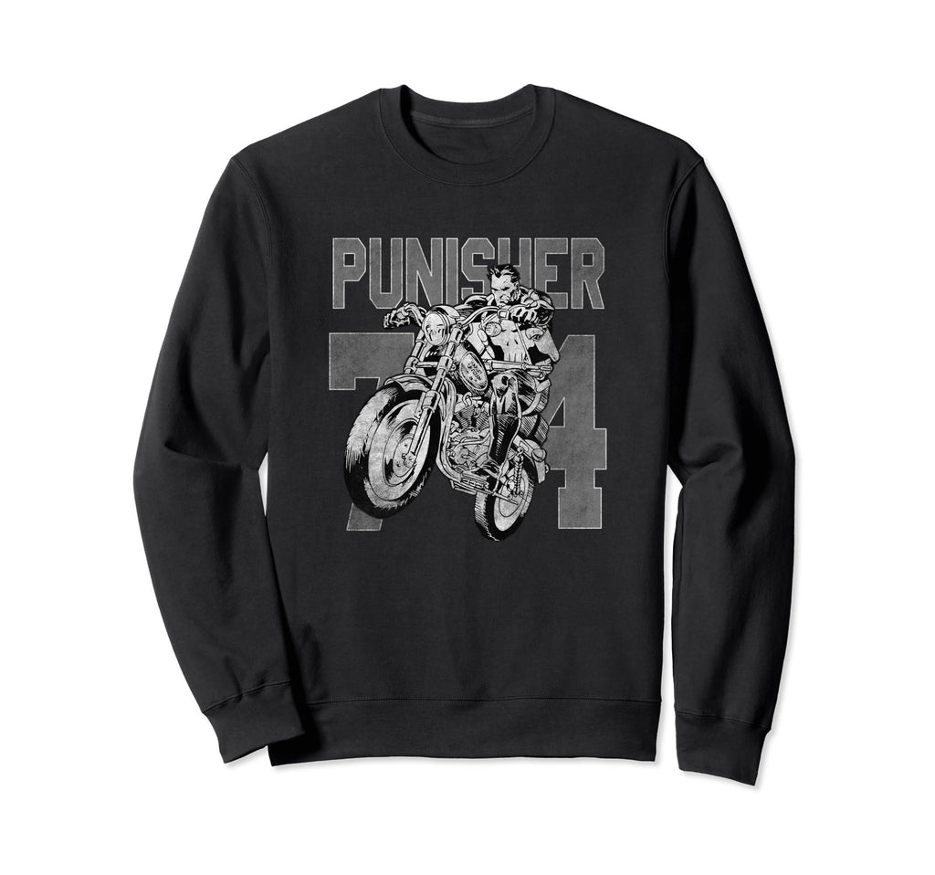 Marvel Punisher 74 Frank Riding Sweatshirt - Streetwear Style Men Women - T-Shirt, Sweatshirt, Hoodie