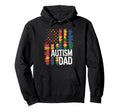 Autism Dad Autistic Child Father Autism Hoodie - Graphic Print Men Women - T-Shirt, Sweatshirt, Hoodie