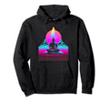 Synthwave Buddha Alien Cyberpunk 80S Sci Hoodie - Graphic Print Men Women - T-Shirt, Sweatshirt, Hoodie