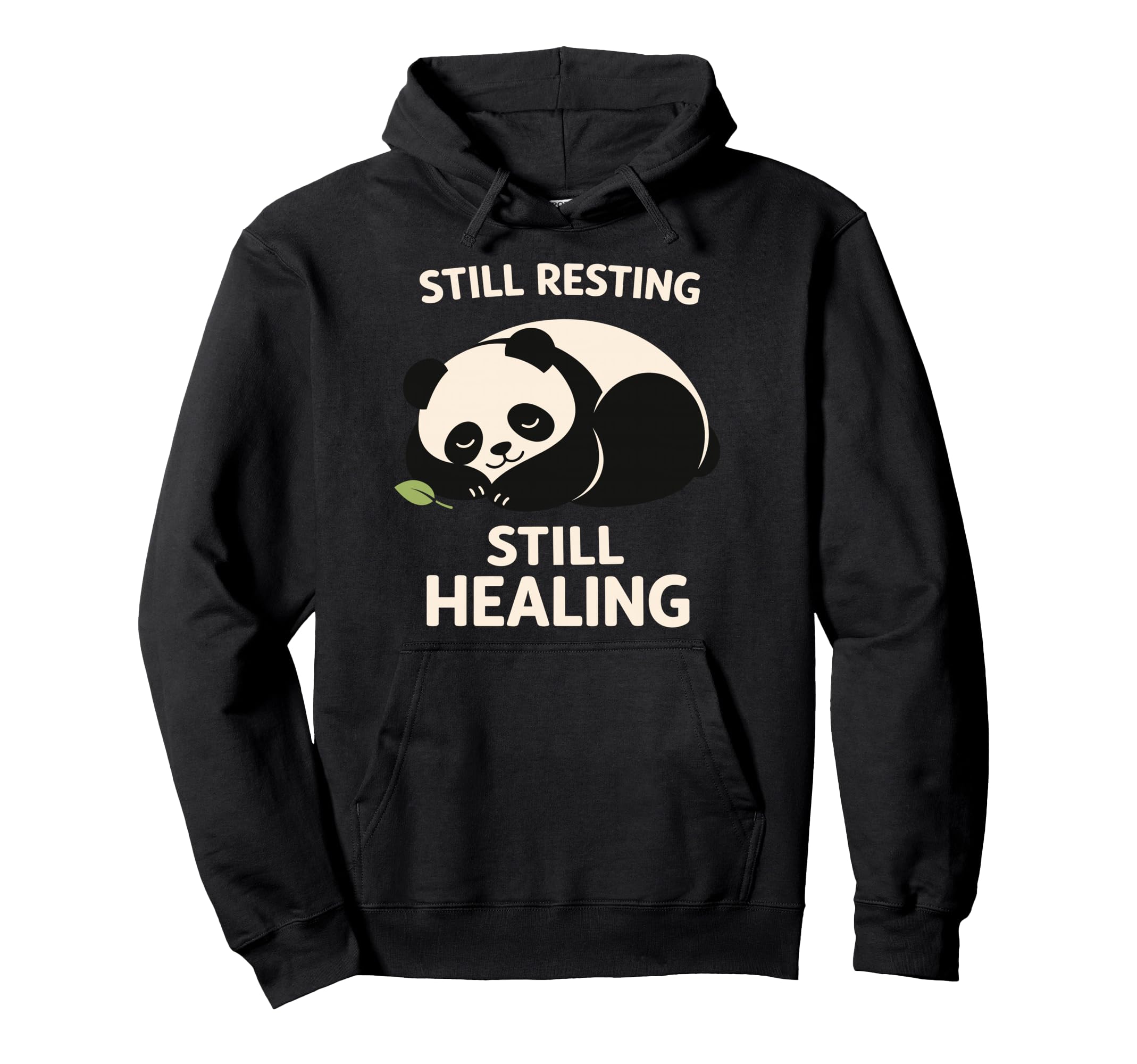 Sleepy Panda Burnout Recovery Stress Hoodie - Custom Art Print Unisex - T-Shirt, Sweatshirt, Hoodie