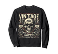 1986 Born 1986 Birthday Skull Biker Sweatshirt - Minimalist Print Unisex - T-Shirt, Sweatshirt, Hoodie