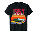 1957 57 Bel Air Car Old School Hot Rod T-Shirt - Graphic Print Unisex - T-Shirt, Sweatshirt, Hoodie