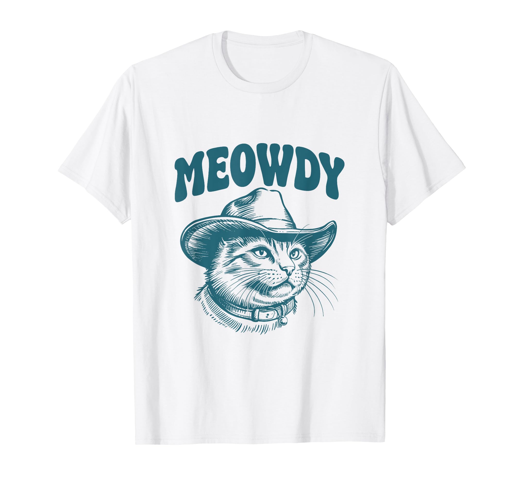 Meowdy Country Music Western Groovy T-Shirt - Unique Graphic for Adults - T-Shirt, Sweatshirt, Hoodie