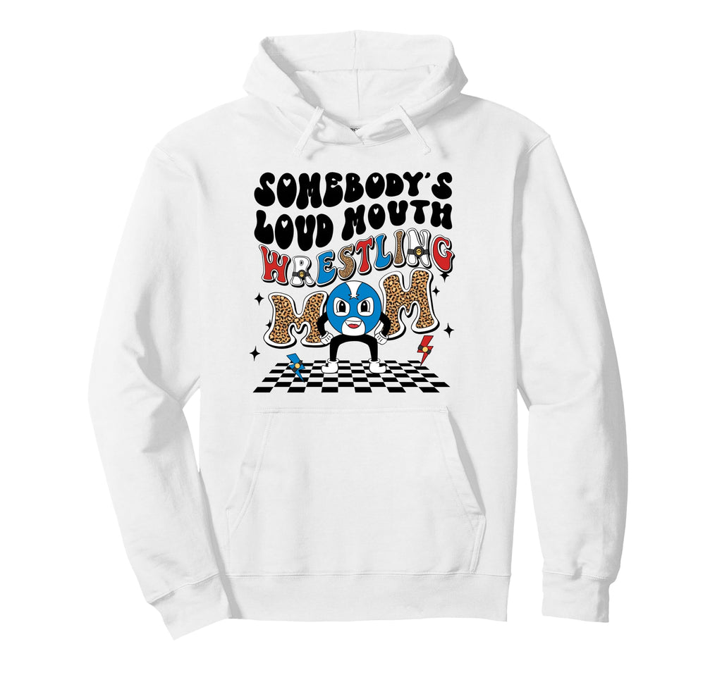 Wrestling Mom Leopard Sports Hoodie - Novelty Apparel for Adults - T-Shirt, Sweatshirt, Hoodie