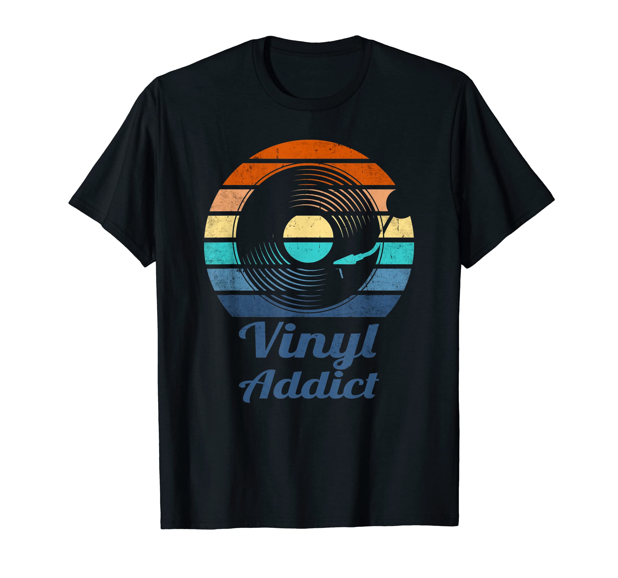 Vinyl Addict Record Old School Player T-Shirt - Novelty Apparel for Adults - T-Shirt, Sweatshirt, Hoodie