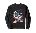 Star Angler 80S Fisherman Astronaut Sweatshirt - Novelty Apparel Unisex - T-Shirt, Sweatshirt, Hoodie