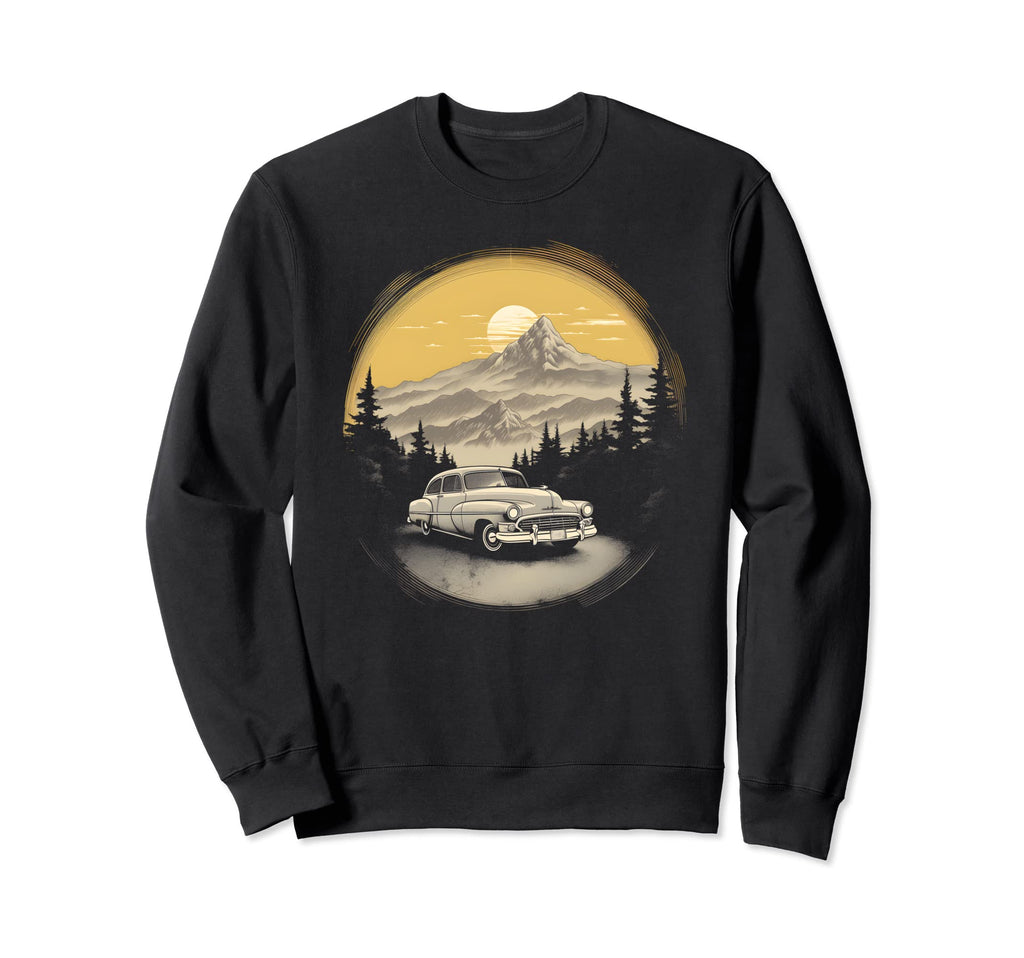 Auto Sunset Antique Car Collector Sweatshirt - Custom Art Print for Adults - T-Shirt, Sweatshirt, Hoodie