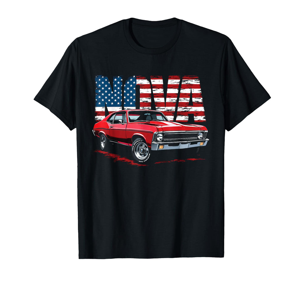Old School 1970 70 Nova Ss American T-Shirt - Trendy Graphic for Adults - T-Shirt, Sweatshirt, Hoodie