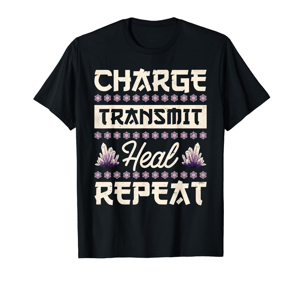 Crystal Healing Charge Transmit T-Shirt - Casual Everyday Wear for Adults - T-Shirt, Sweatshirt, Hoodie